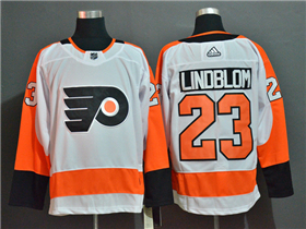 Philadelphia Flyers #23 Oskar Lindblom White Jersey