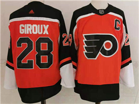 Philadelphia Flyers #28 Claude Giroux Orange 2020/21 Reverse Retro Jersey