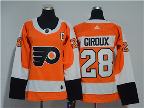 Philadelphia Flyers #28 Claude Giroux Women's Orange Jersey