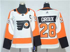 Philadelphia Flyers #28 Claude Giroux Women's White Jersey