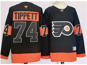 Philadelphia Flyers #74 Owen Tippett 2024 Alternate Black Jersey