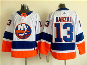 New York Islanders #13 Mathew Barzal White Jersey