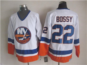 New York Islanders #22 Mike Bossy 1980's CCM Vintage White Jersey