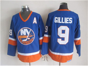 New York Islanders #9 Clark Gillies 1980's CCM Vintage Blue Jersey