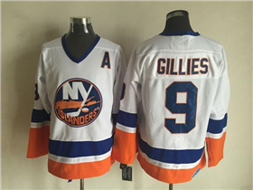 New York Islanders #9 Clark Gillies 1980's CCM Vintage White Jersey