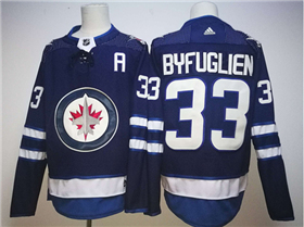 Winnipeg Jets #33 Dustin Byfuglien Home Navy Jersey