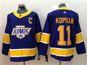 Los Angeles Kings #11 Anze Kopitar Purple 2020/21 Reverse Retro Jersey