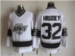 Los Angeles Kings #32 Kelly Hrudey 1993 Vintage CCM White Jersey