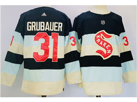 Seattle Kraken #31 Philipp Grubauer Blue 2024 Winter Classic Jersey