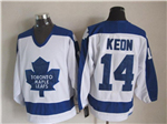 Toronto Maple Leafs #14 Dave Keon 1978 CCM Vintage White Jersey