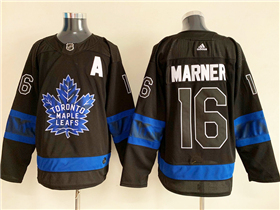 Toronto Maple Leafs #16 Mitchell Marner Black Alternate Reversible Jersey