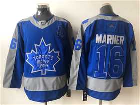 Toronto Maple Leafs #16 Mitchell Marner Blue 2020/21 Reverse Retro Jersey