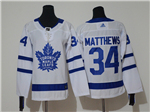 Toronto Maple Leafs #34 Auston Matthews Women's White Jersey