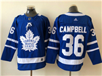 Toronto Maple Leafs #36 Jack Campbell Blue Jersey