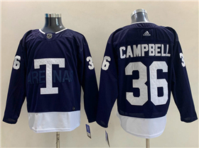 Toronto Maple Leafs #36 Jack Campbell Navy 2022 Heritage Classic Jersey