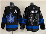 Toronto Maple Leafs #44 Morgan Rielly Black Alternate Reversible Jersey