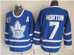 Toronto Maple Leafs #7 Tim Horton 1991 CCM Vintage 75th Blue Jersey