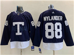 Toronto Maple Leafs #88 William Nylander Navy 2022 Heritage Classic Jersey