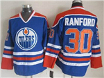 Edmonton Oilers #30 Bill Ranford CCM Vintage Blue Jersey