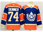 Edmonton Oilers #74 Stuart Skinner Royal Blue Heritage Classic Jersey