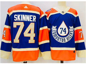 Edmonton Oilers #74 Stuart Skinner Royal Blue 2023 Heritage Classic Jersey