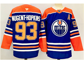 Edmonton Oilers #93 Ryan Nugent-Hopkins 2024 Royal Blue Jersey