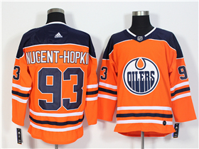 Edmonton Oilers #93 Ryan Nugent-Hopkins Orange Jersey