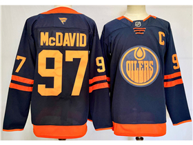 Edmonton Oilers #97 Connor McDavid 2024 Alternate Navy Jersey