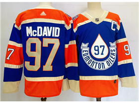 Edmonton Oilers #97 Connor McDavid Royal Blue 2023 Heritage Classic Jersey