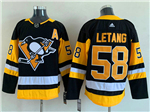 Pittsburgh Penguins #58 Kris Letang Black Jersey