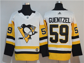 Pittsburgh Penguins #59 Jake Guentzel White Jersey