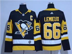 Pittsburgh Penguins #66 Mario Lemieux Black Jersey