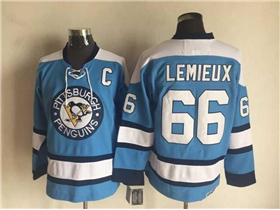 Pittsburgh Penguins #66 Mario Lemieux 1969 Vintage CCM Blue Jersey