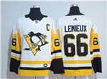 Pittsburgh Penguins #66 Mario Lemieux White Jersey