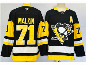 Pittsburgh Penguins #71 Evgeni Malkin 2024 Black Jersey