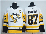 Pittsburgh Penguins #87 Sidney Crosby White Jersey