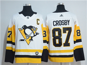 Pittsburgh Penguins #87 Sidney Crosby White Jersey