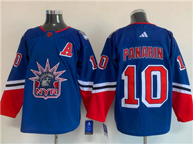 New York Rangers #10 Artemi Panarin Royal Reverse Retro 2.0 Jersey