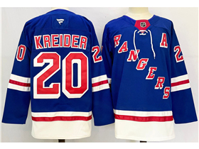 New York Rangers #20 Chris Kreider 2024 Royal Blue Jersey