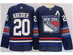 New York Rangers #20 Chris Kreider Navy Alternate Jersey