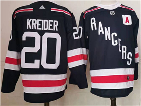 New York Rangers #20 Chris Kreider Navy Blue Jersey