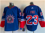 New York Rangers #23 Adam Fox Royal Reverse Retro 2.0 Jersey