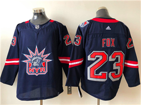 New York Rangers #23 Adam Fox Navy 2020/21 Reverse Retro Jersey