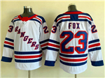 New York Rangers #23 Adam Fox White Jersey