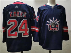 New York Rangers #24 Kaapo Kakko Navy 2020/21 Reverse Retro Jersey