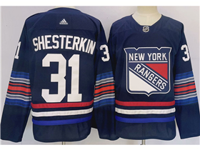 New York Rangers #31 Igor Shesterkin Navy Alternate Jersey 