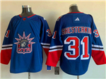 New York Rangers #31 Igor Shesterkin Royal Reverse Retro 2.0 Jersey