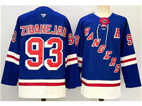 New York Rangers #93 Mika Zibanejad 2024 Royal Blue Jersey