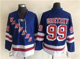 New York Rangers #99 Wayne Gretzky CCM Vintage Royal Blue Jersey