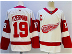 Detroit Red Wings #19 Steve Yzerman White Jersey